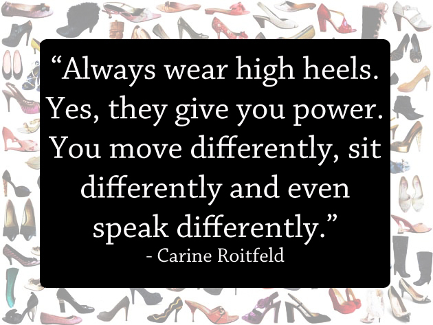 power of high heels quotes