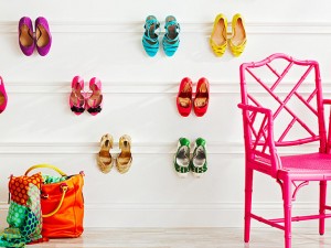 Ways to store heeled shoes: wall molding